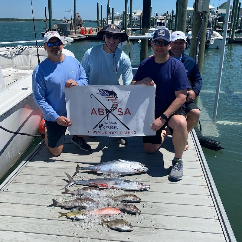 A&B Saltwater Adventures LLC fishing charter in Topsail Beach, NC — Topsail Island
