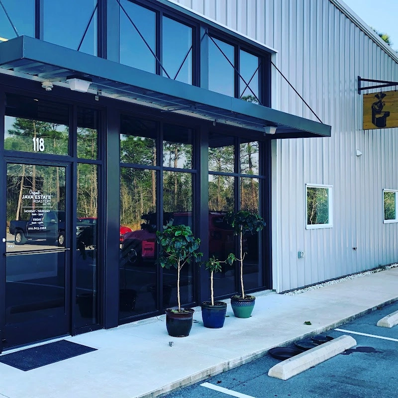 Java Estate Roastery coffee shop in Holly Ridge, NC