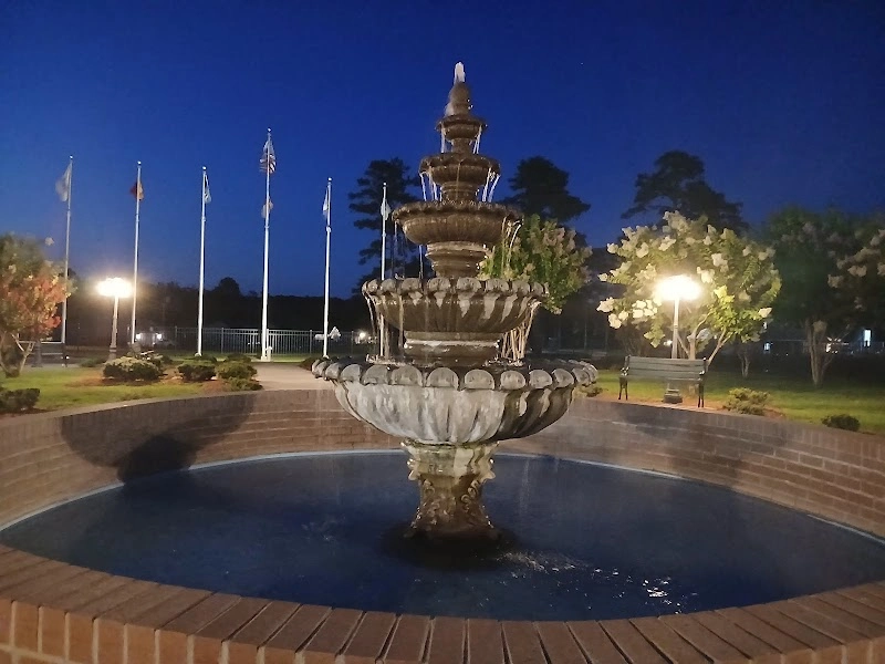 Liberty Fountain Park attraction in Holly Ridge, NC — Topsail Island