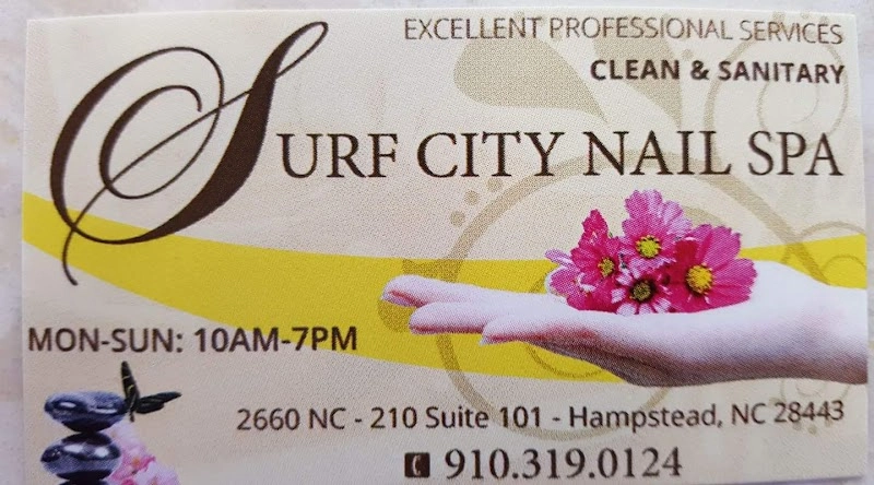 SURF CITY NAILS SPA wellness center in Hampstead, NC