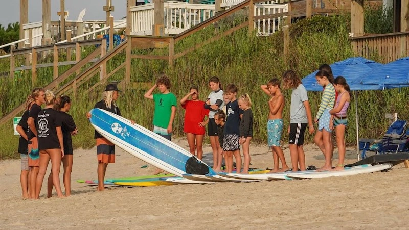 Topsail Island Surf School water sports in Surf City, NC — Topsail Island